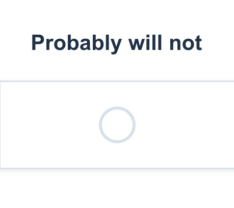 Probably will not